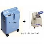 Sauerstoff bis zu 14 Liter/Minuten Lei..